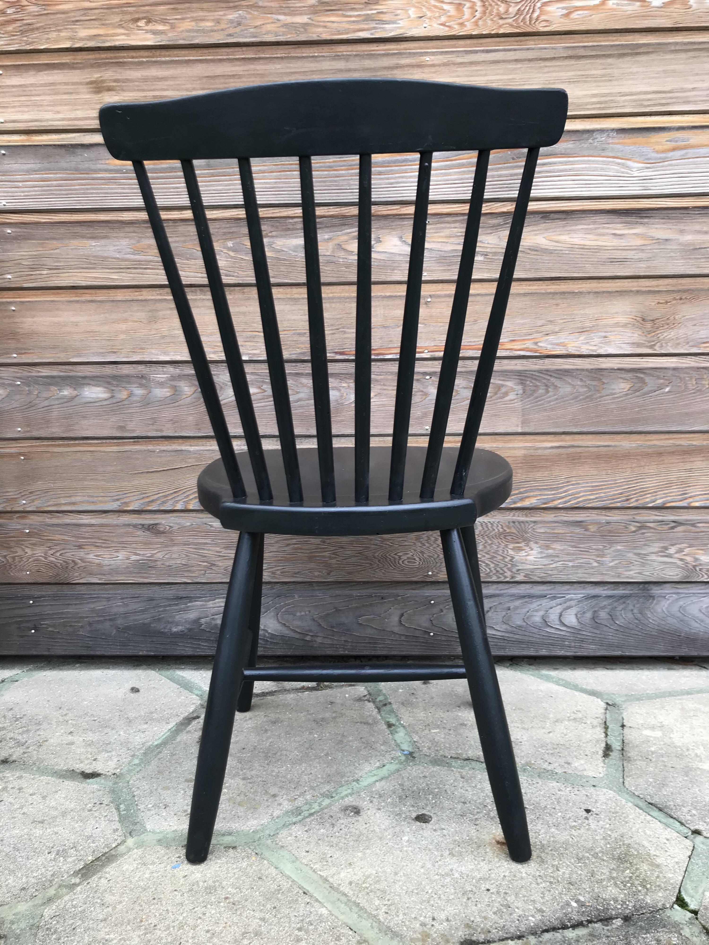 Set of 4 black Agafors chairs
