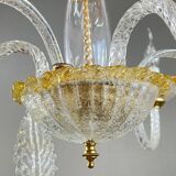 Murano glass chandelier with three lights, 20th century