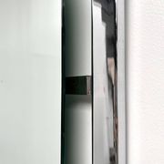 Bauhaus mirror in chrome-plated steel