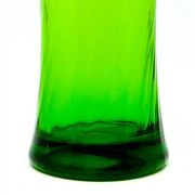 Postmodern vase, green glass, Huta Hortensja, Poland, 1970s