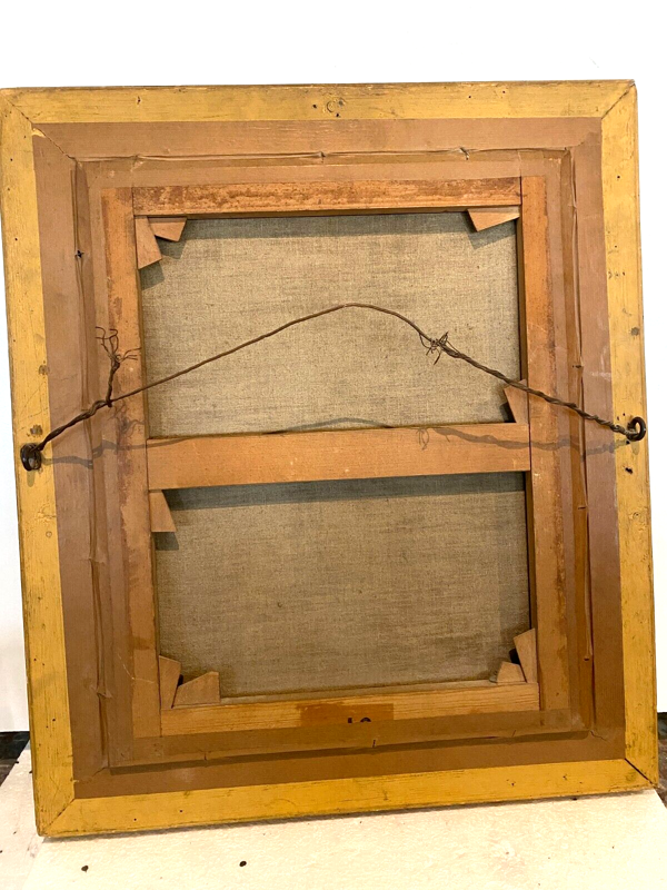 Huile sur toile Portrait de jeune femme en buste '' XX siècle