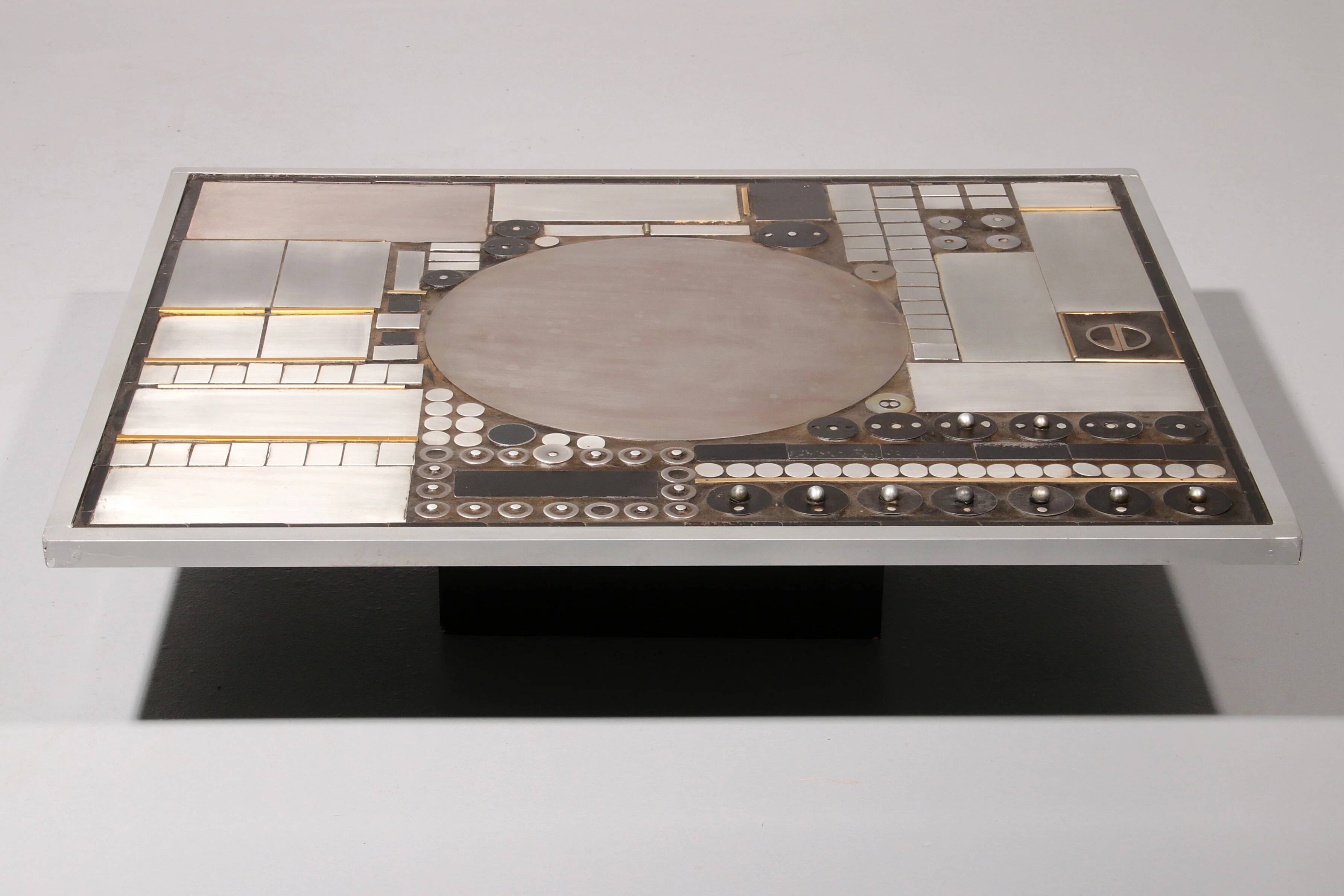 Brutalist coffee table by Raf Verjans