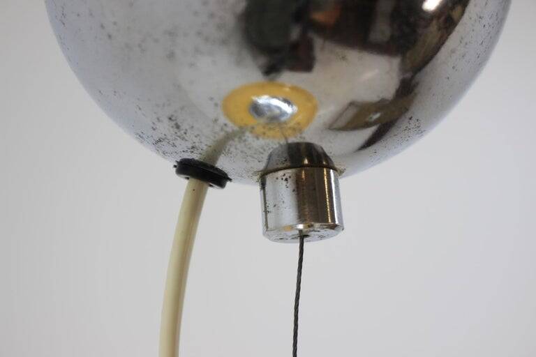 Midcentury Design Glass Pendant, 1980s