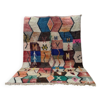 Moroccan Boujaad Handwoven Rug - Vibrant Geometric Patterns 300x200 cm