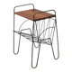 Mid Century Danish Side Table with Magazine Rack
