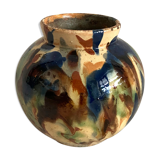 Vase in painted and glazed earth 30s