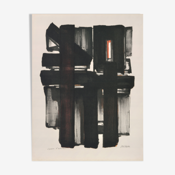 Pierre Soulages lithograph