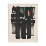 Pierre Soulages lithograph