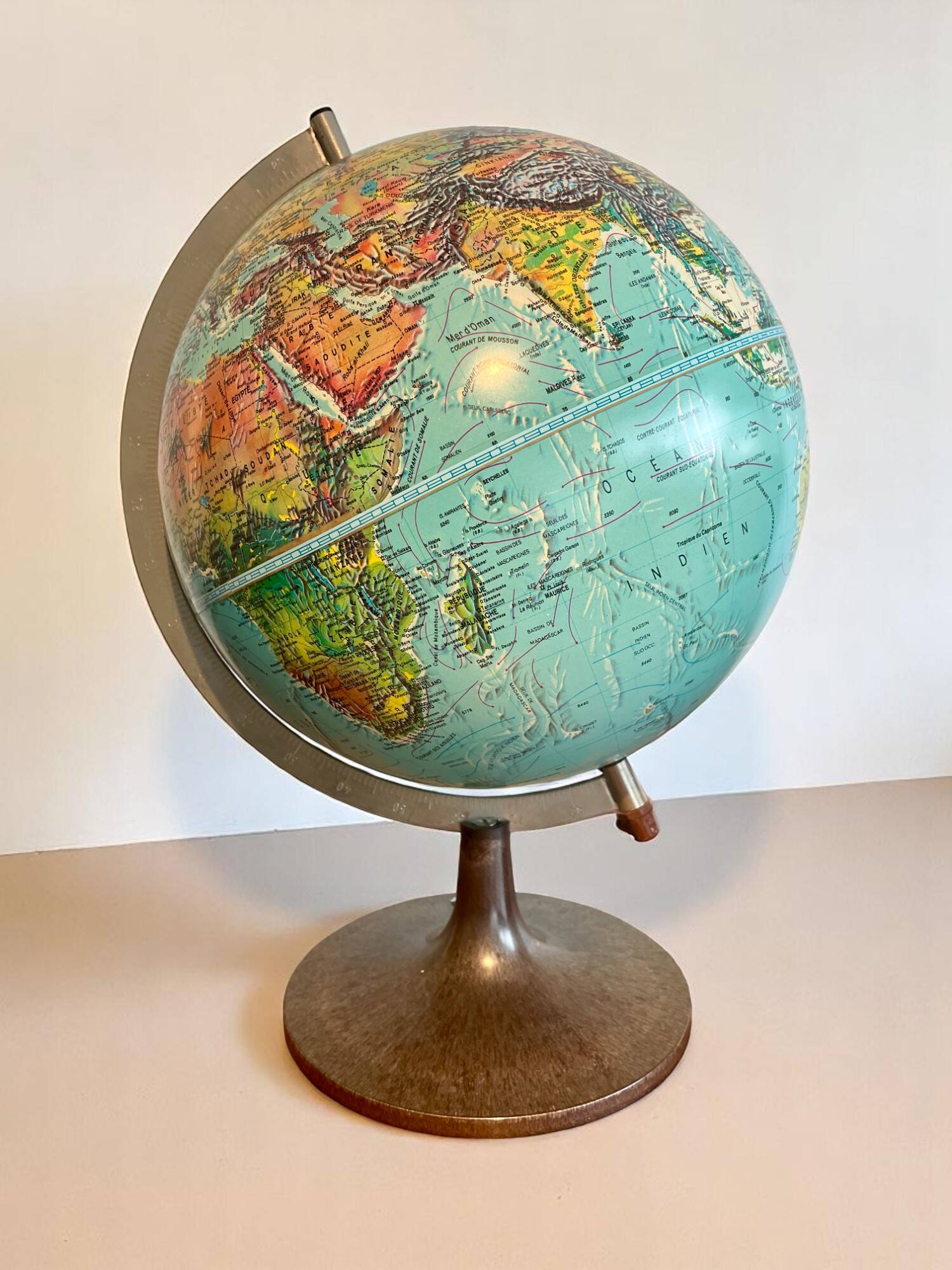 Terrestrial globe made in Denmark