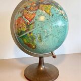 Terrestrial globe made in Denmark