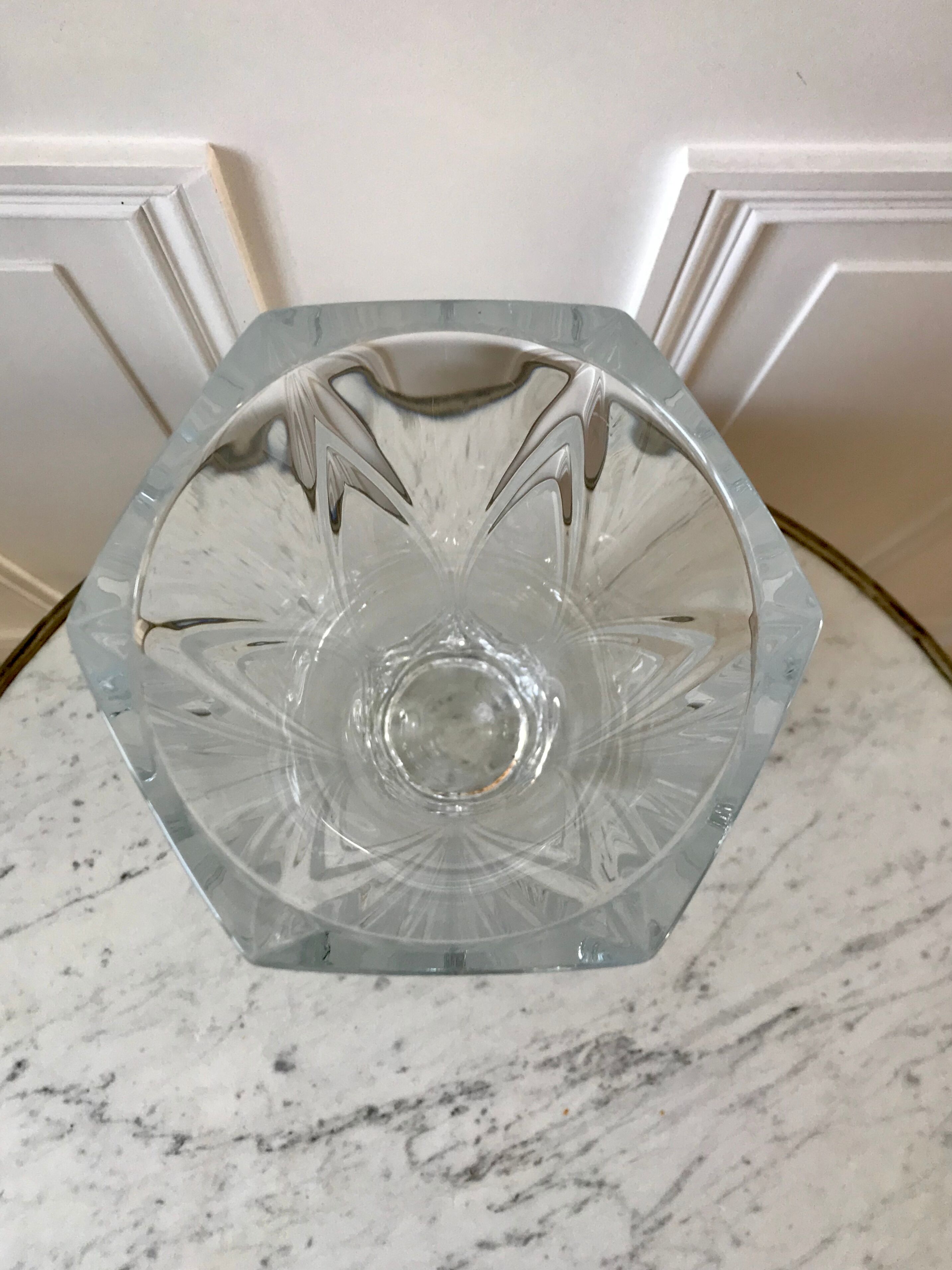 Art Deco crystal vase