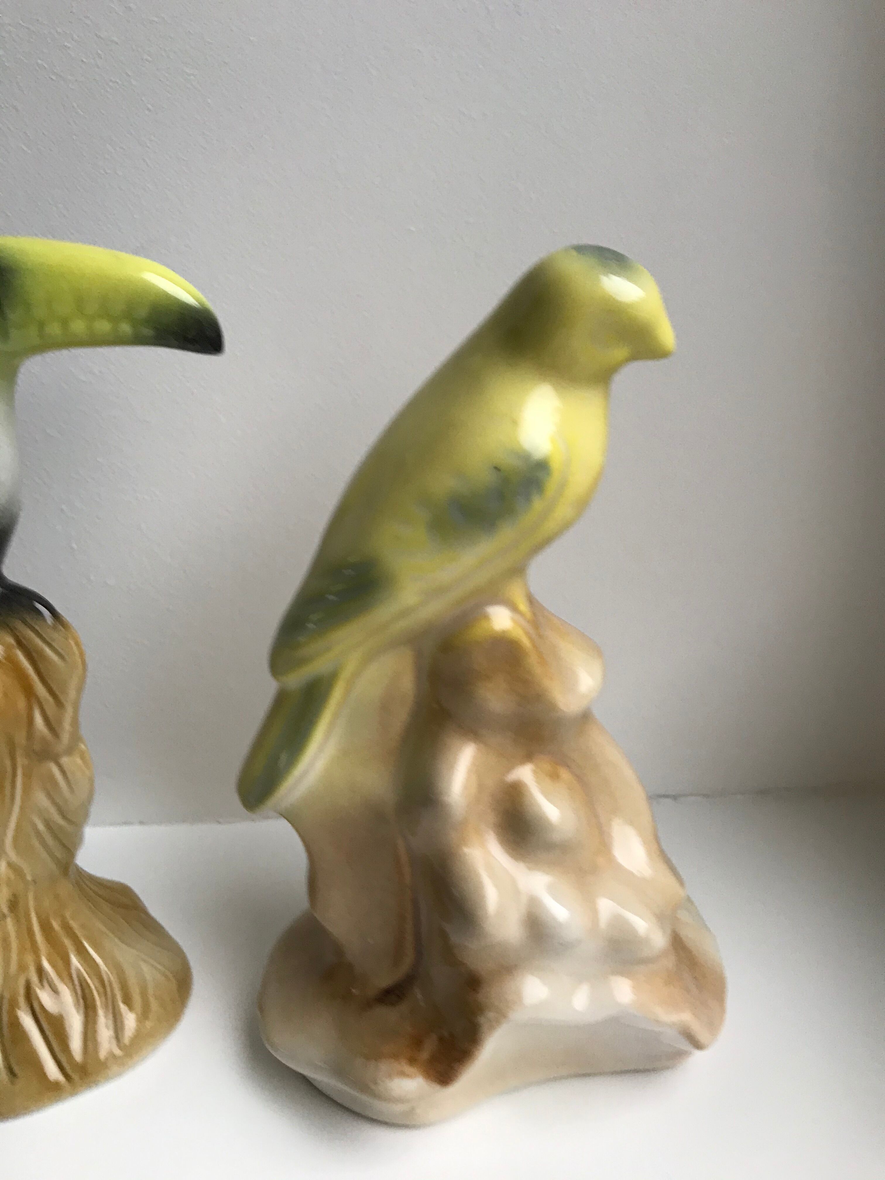 duo of ceramic animals made in Brazil 40s-50s
