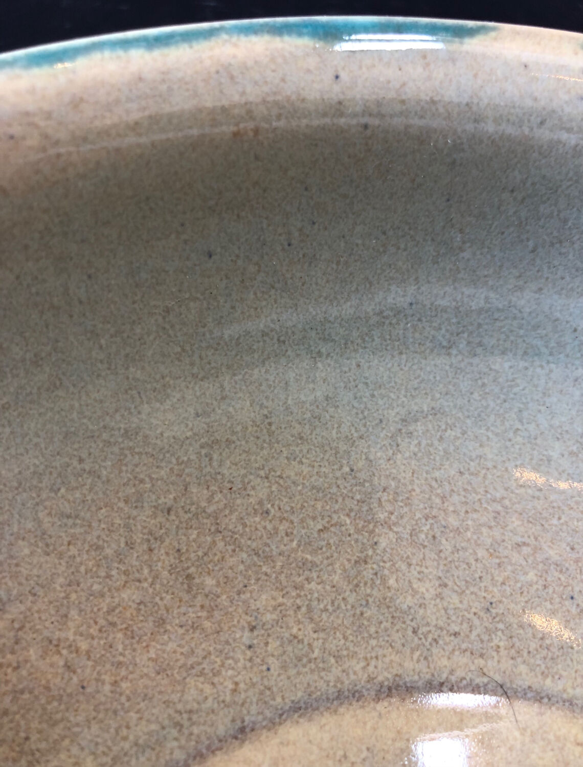 Paris ceramic dish with slip decoration, by Suzy Coste