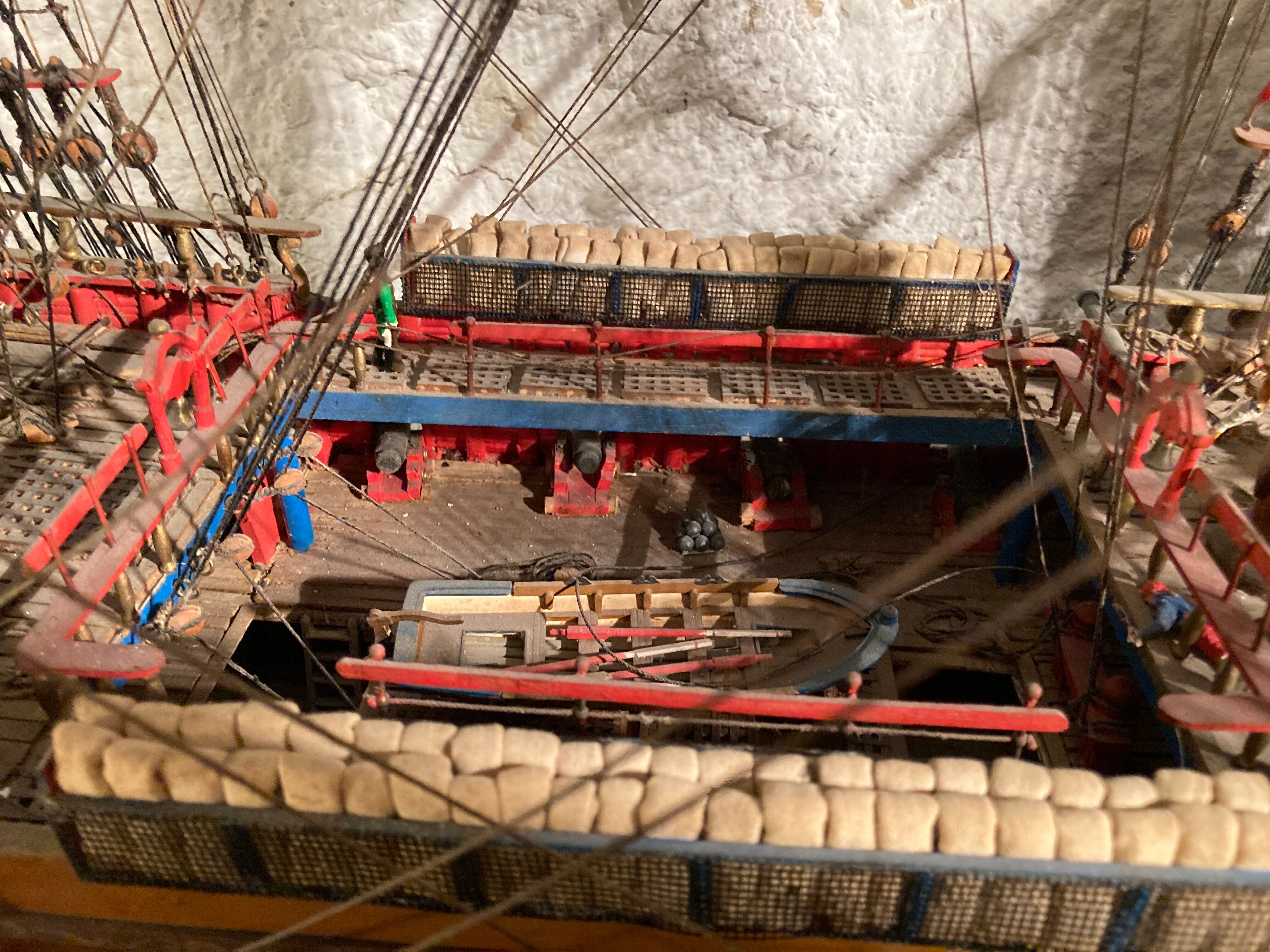 Model of a Royal Navy ship