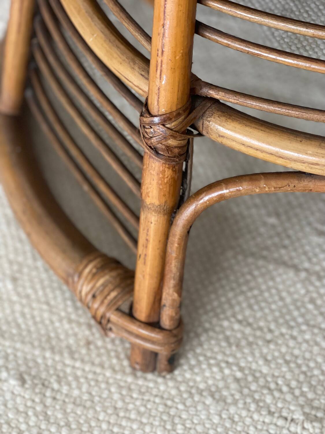 Rattan armchair 1960