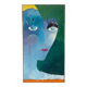 Portrait of a woman, modern abstract, oil on canvas signed 1992.