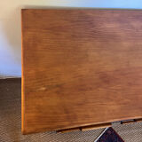Vintage patinated black craft furniture style chest of drawers