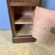 Directoire bedside table in mahogany and brass