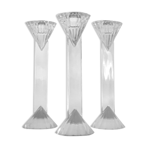 lot de 3 bougeoirs vintage