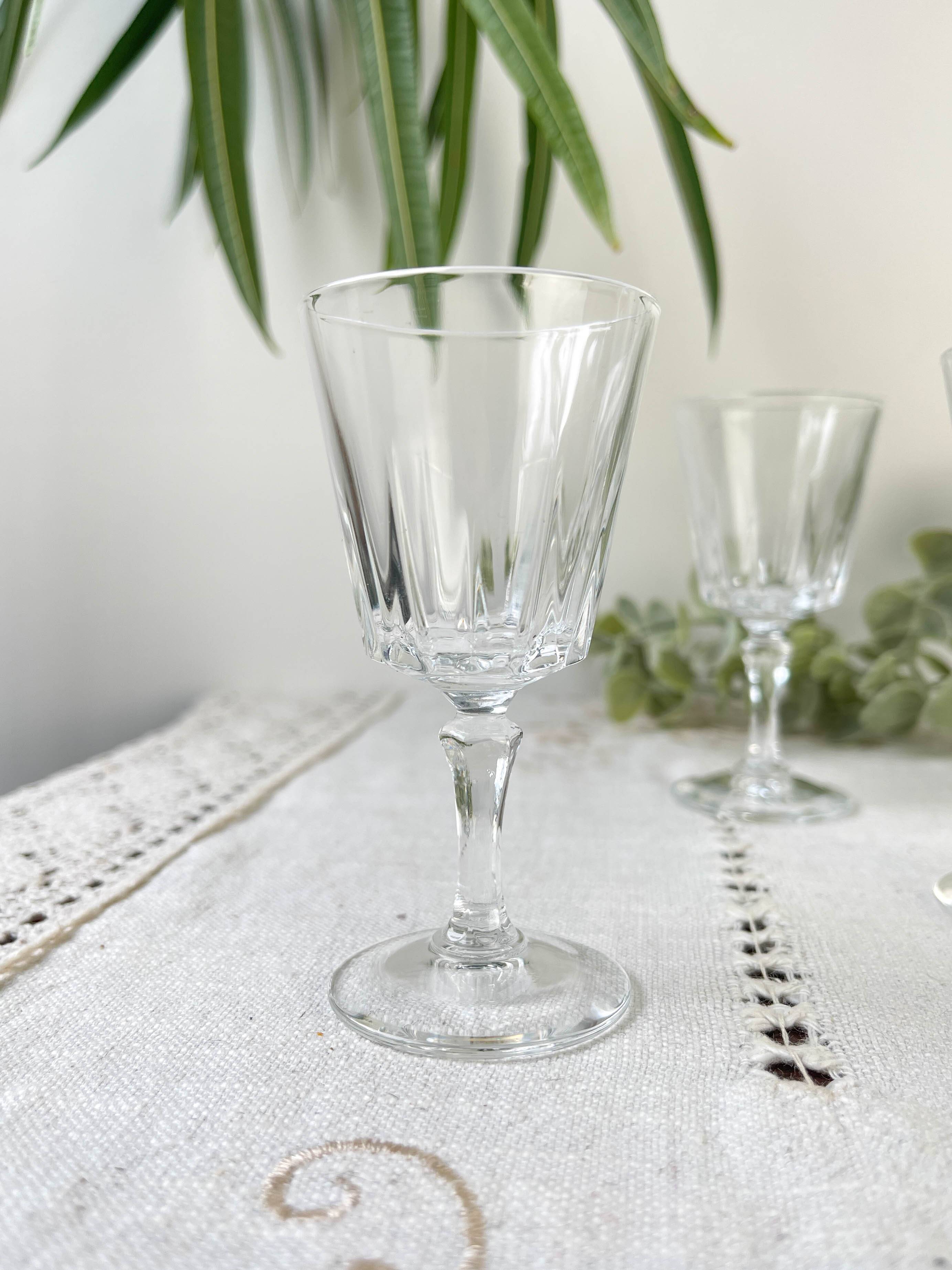 6 Vintage Cristal D'Arques Versailles Liqueur Glasses