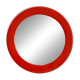 Miroir rond orange vintage Syla années 70