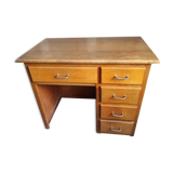 Wooden children's desk around the 60s-70s