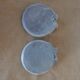 Pair of gray patinated plaster frames