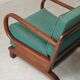 Paire de fauteuils Art déco vert par Jindrich Halabala, Prague 1930