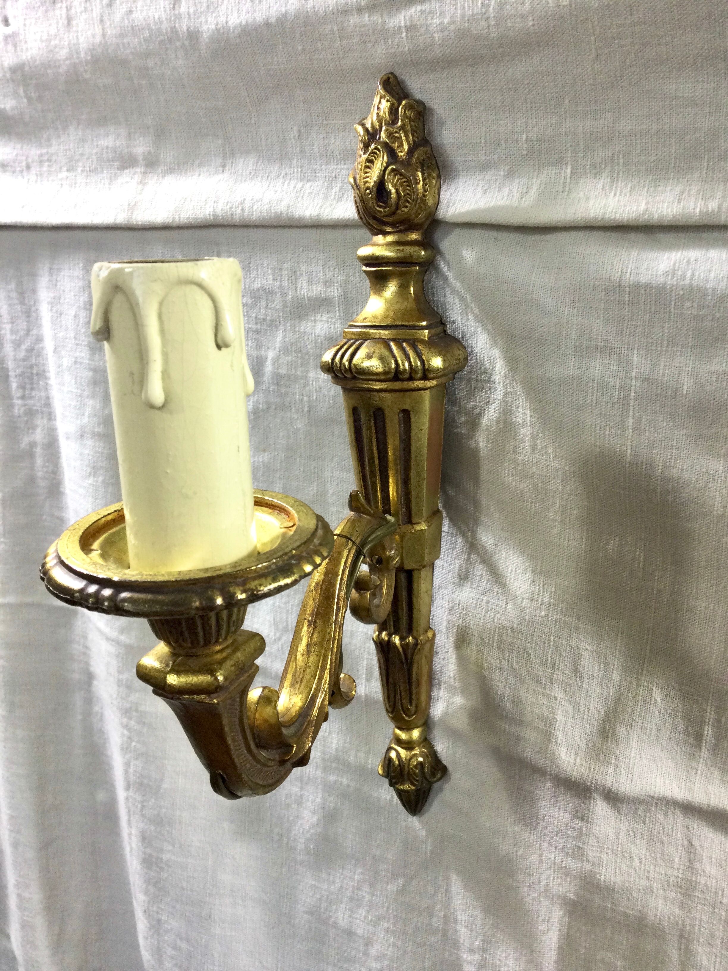 Wall lamp 1 louis XVI style copper