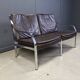 Leather sofa by Preben Fabricius and Jorgen Kastholm for Walter Knoll, 1960