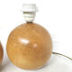 Paire de pieds de lampes en bois