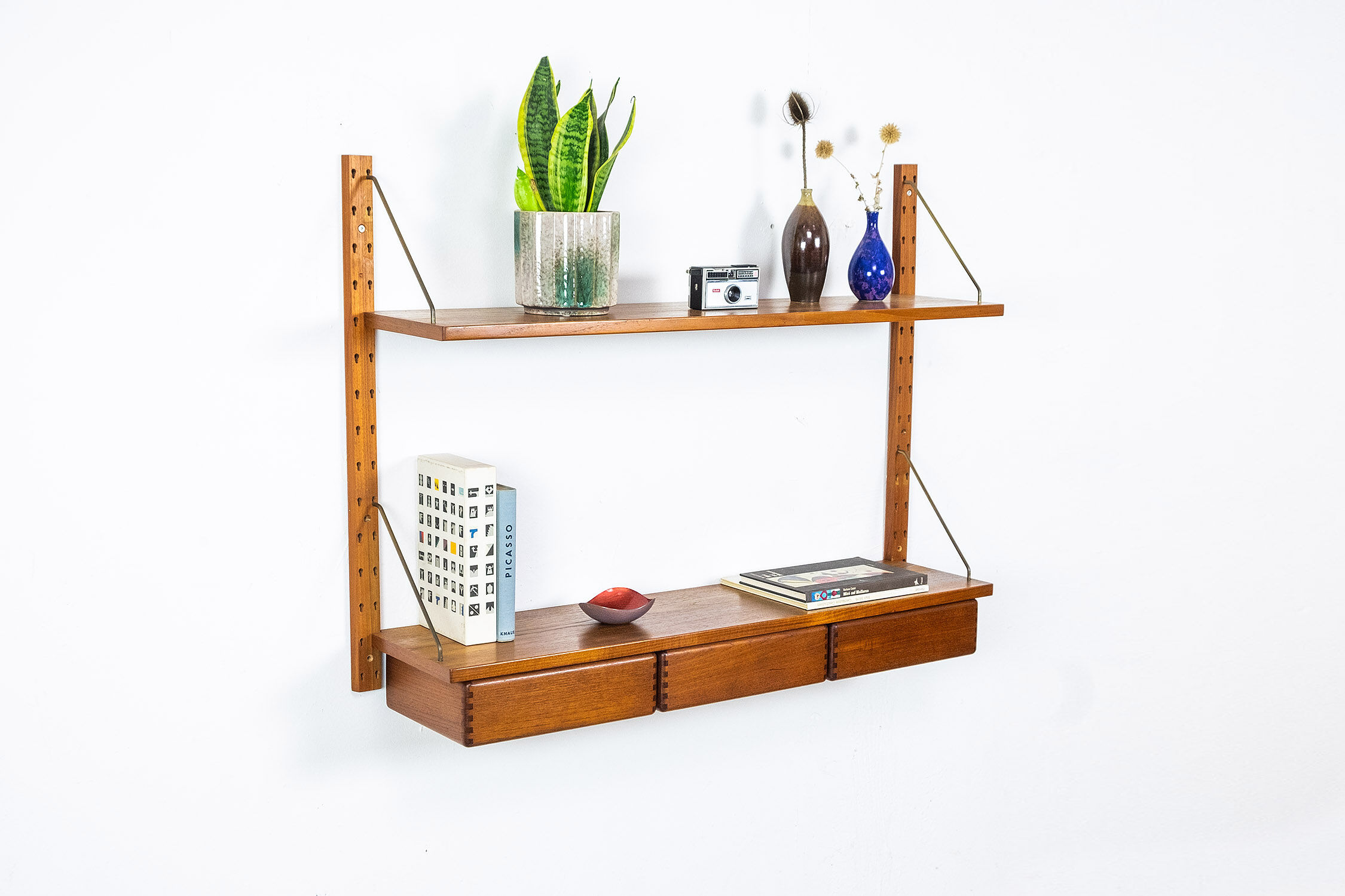 Wall Shelf with drawers by Sven Ellekaer for Albert Hansen, 1950s