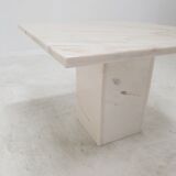 Set of 2 italian marble side tables, 1980's