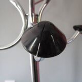 80s chrome metal coat rack