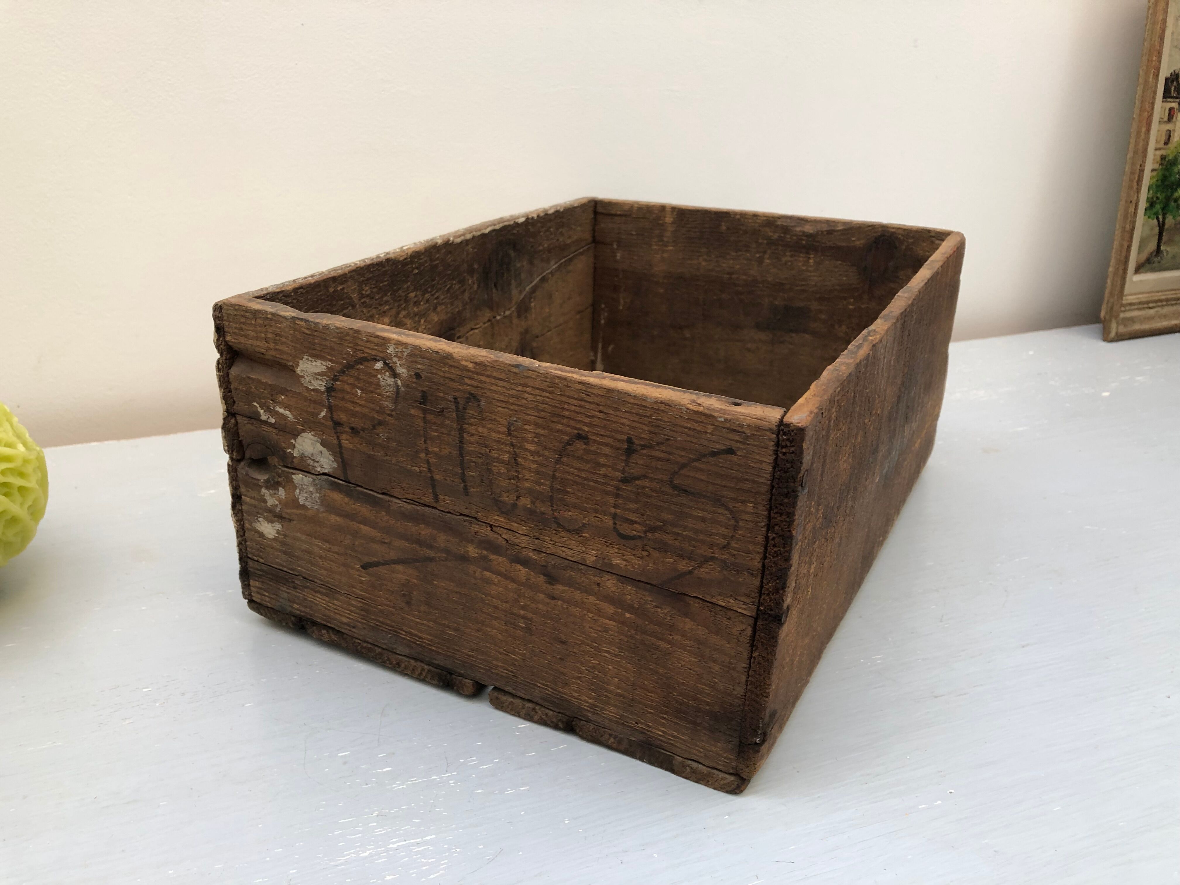 Old wooden box, industrial