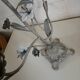 Antique chandelier in cast iron/metal and porcelain