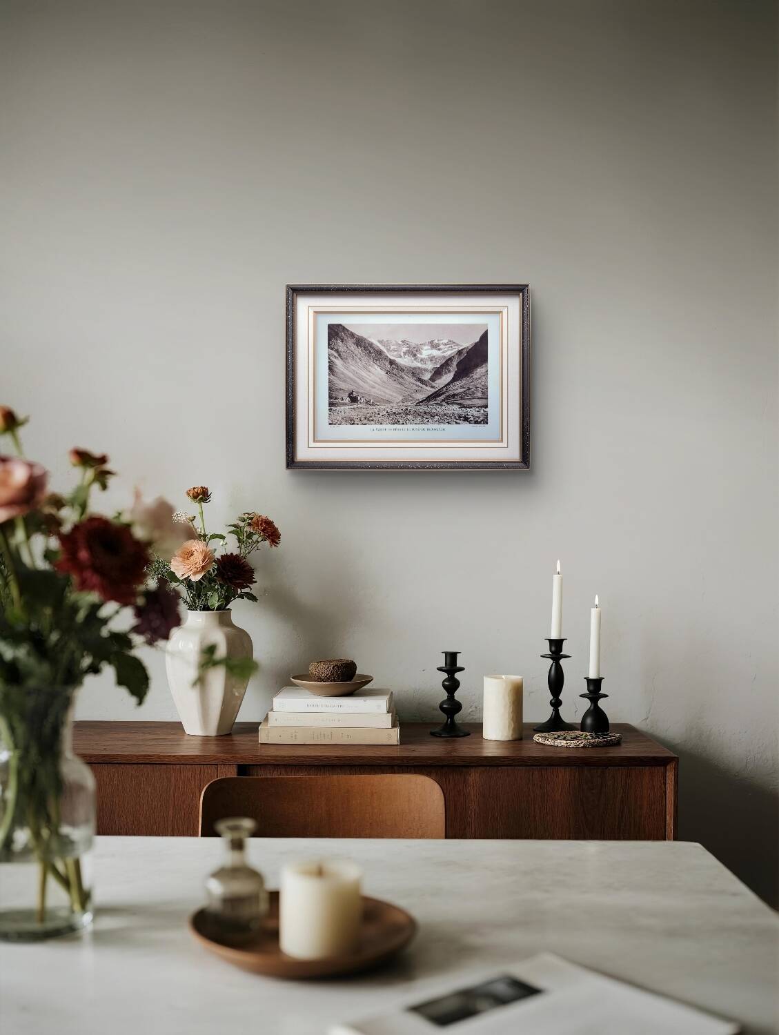 The Héas valley, Hautes-Pyrénées, photo print from 1937.
