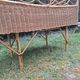 Vintage rattan baby cot