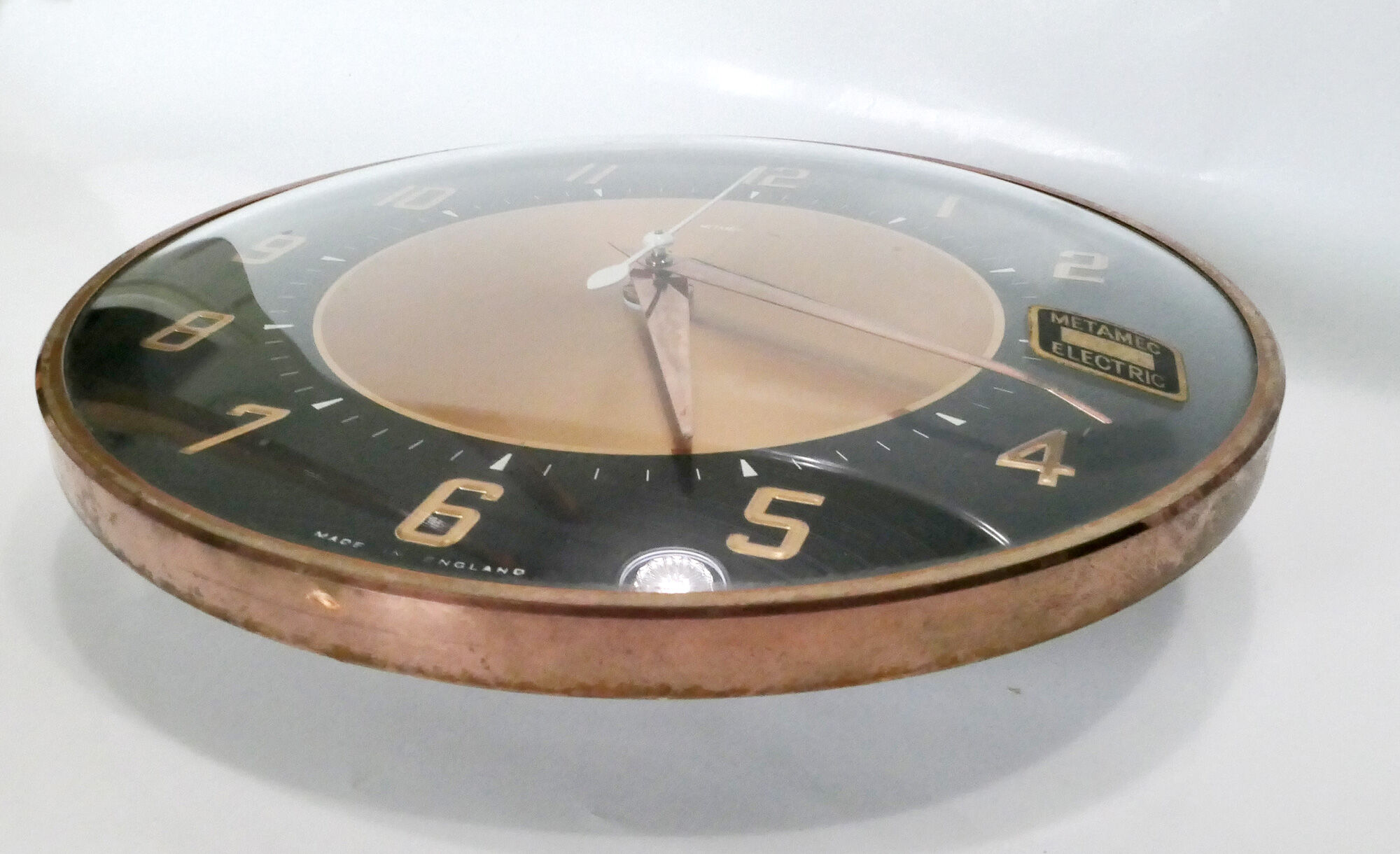 Metamec electric wall clock made in england