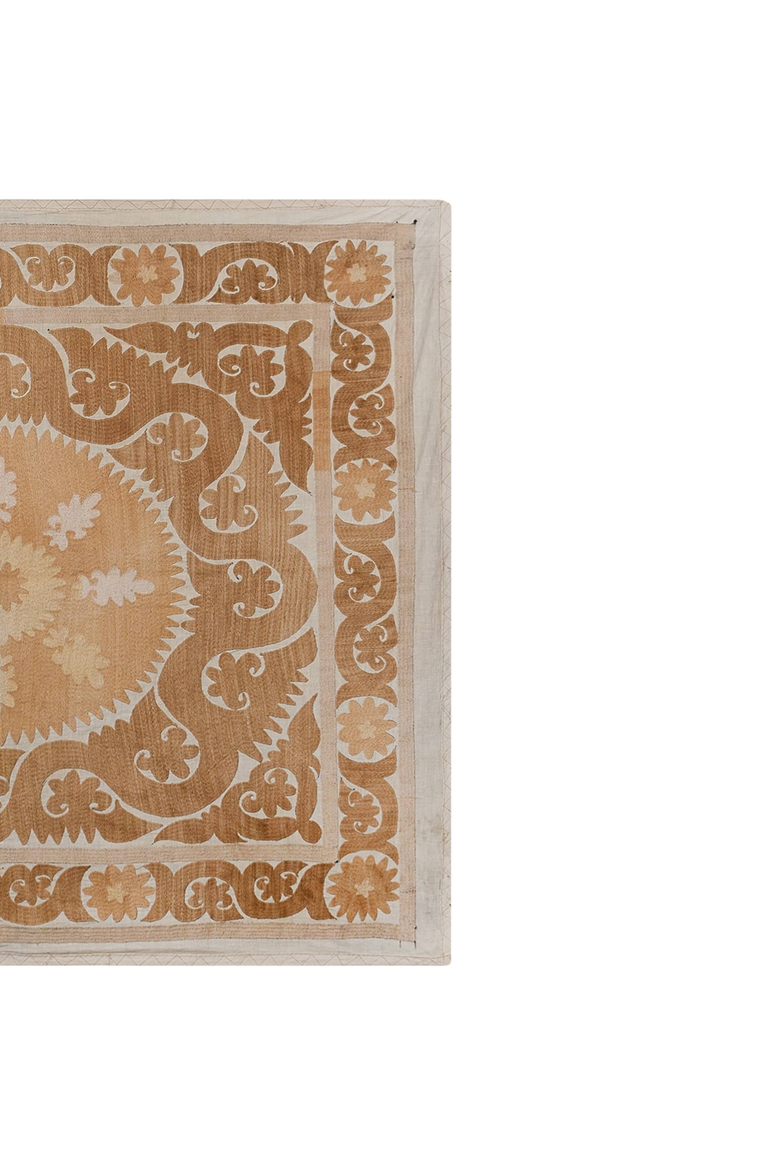 Hand knotted rug, vintage Turkish rug 135x155 cm