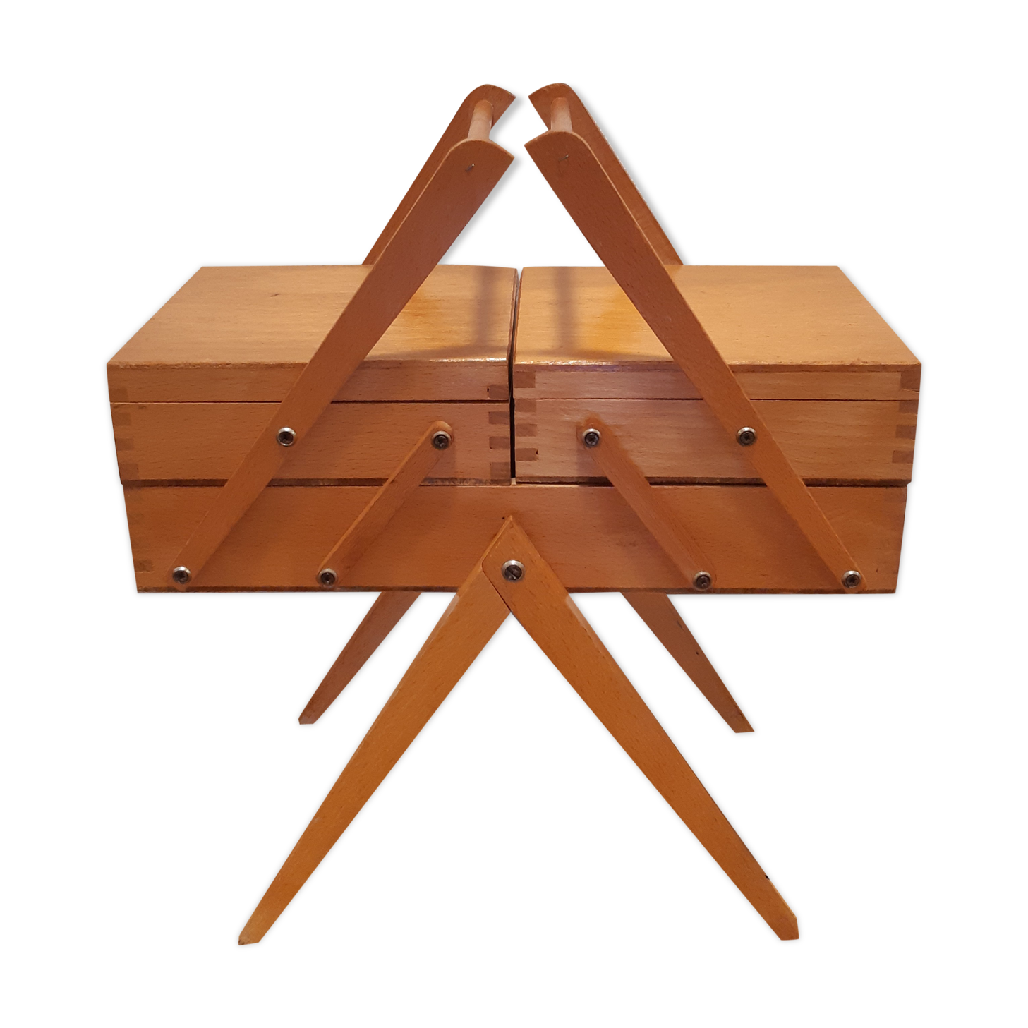 Vintage wooden seamstress