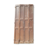 Lot volets portes 4 elements bois massif patiné ep 1940 - 216cm