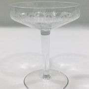 Art deco crystal glass service