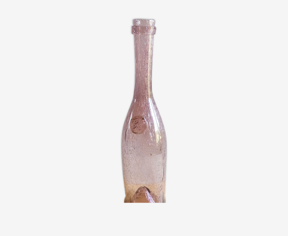 Bouteille en verre bullée Biot