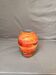 Antique Lacquered Orange Glass Vase Signed Jean Noel Bouillet