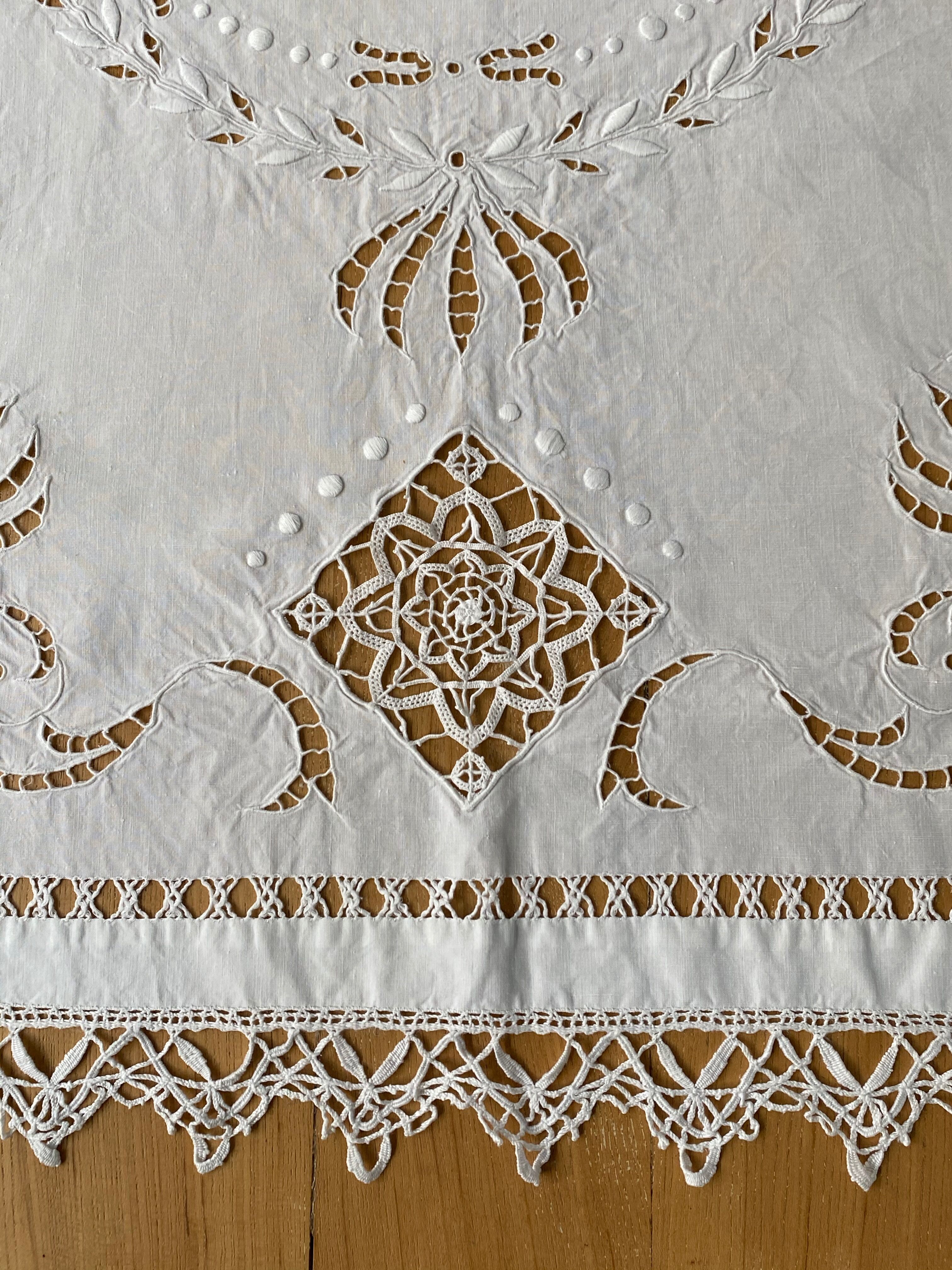 Embroidered tablecloth