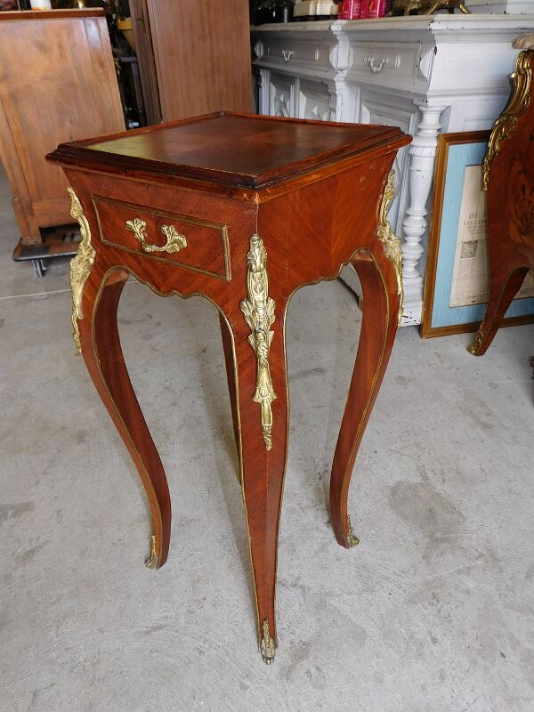 Harness in veneer and bronze