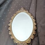 Miroir biseauté en laiton 16x26cm
