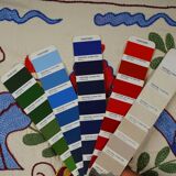 Hand-knotted rug, vintage Turkish rug 44x96 cm