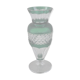 Val Saint-Lambert crystal vase, Gary model, cut in emerald green